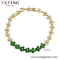 Pulsera caliente de la piedra preciosa del verde de la venta 75004, joyería de imitación en Dubai para las mujeres